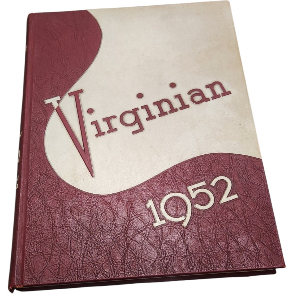 Vintage 1952 Longwood College Yearbook The Virginian Farmville VA Hardcover